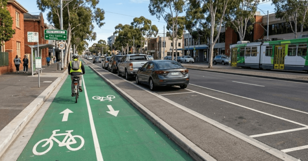 Separation Kerbing: Bike Lane & Parking Traffic Barrier